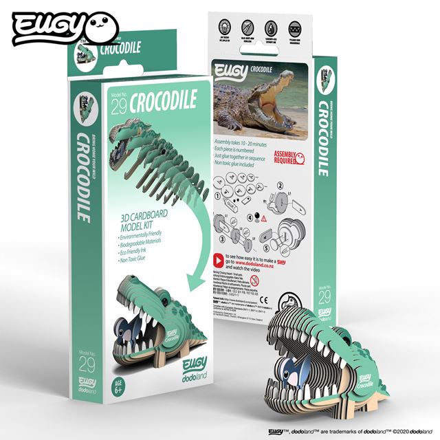 Thumbnail: Crocodile - EUGY 3D Cardboard Model Kit