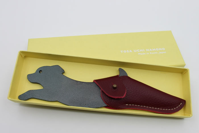 Thumbnail: Dog Hand craft Knife with Red case - Tosa Carbon Steel Knife