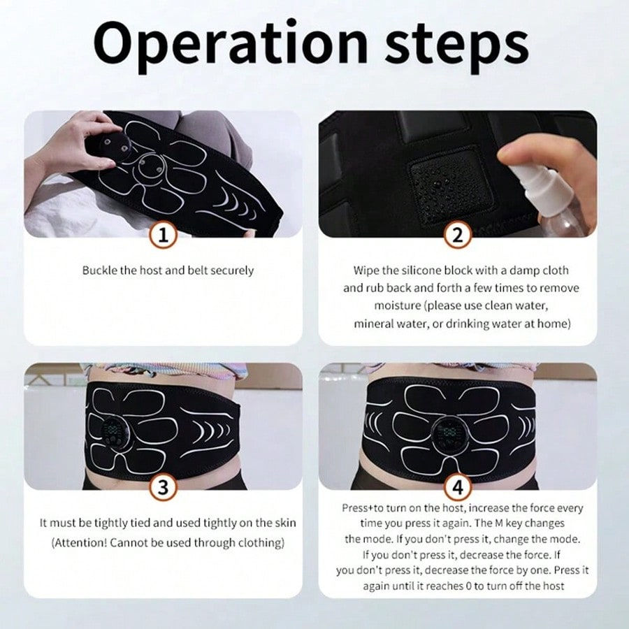 Miniatura: 2026EMS Muscle Stimulator, Abdominal Muscle Trainer, Abdominal Shaping Device, E