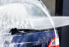 a car inside a carwash