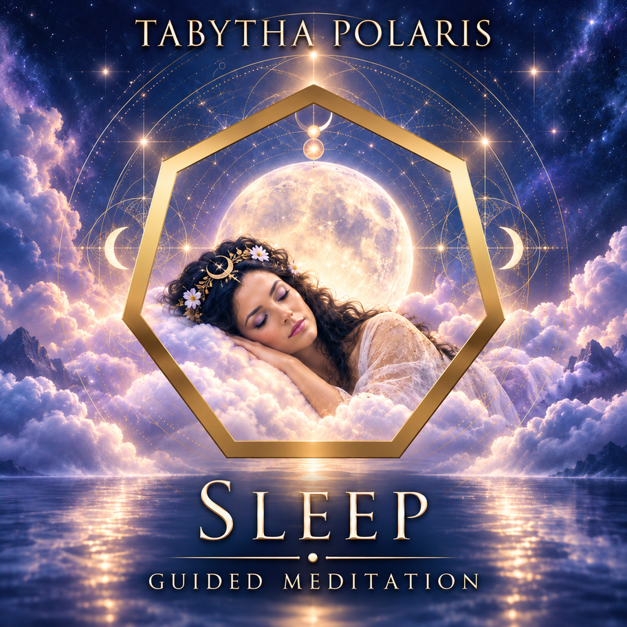 Sleep Guided Meditation by Tabytha Polaris with calming guided narration and relaxing instrumental music