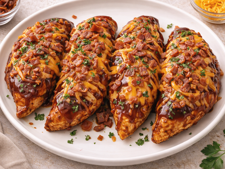 Baked BBQ Bacon Chicken