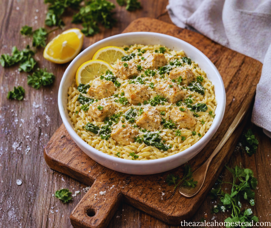 Creamy Lemon Chicken & Orzo