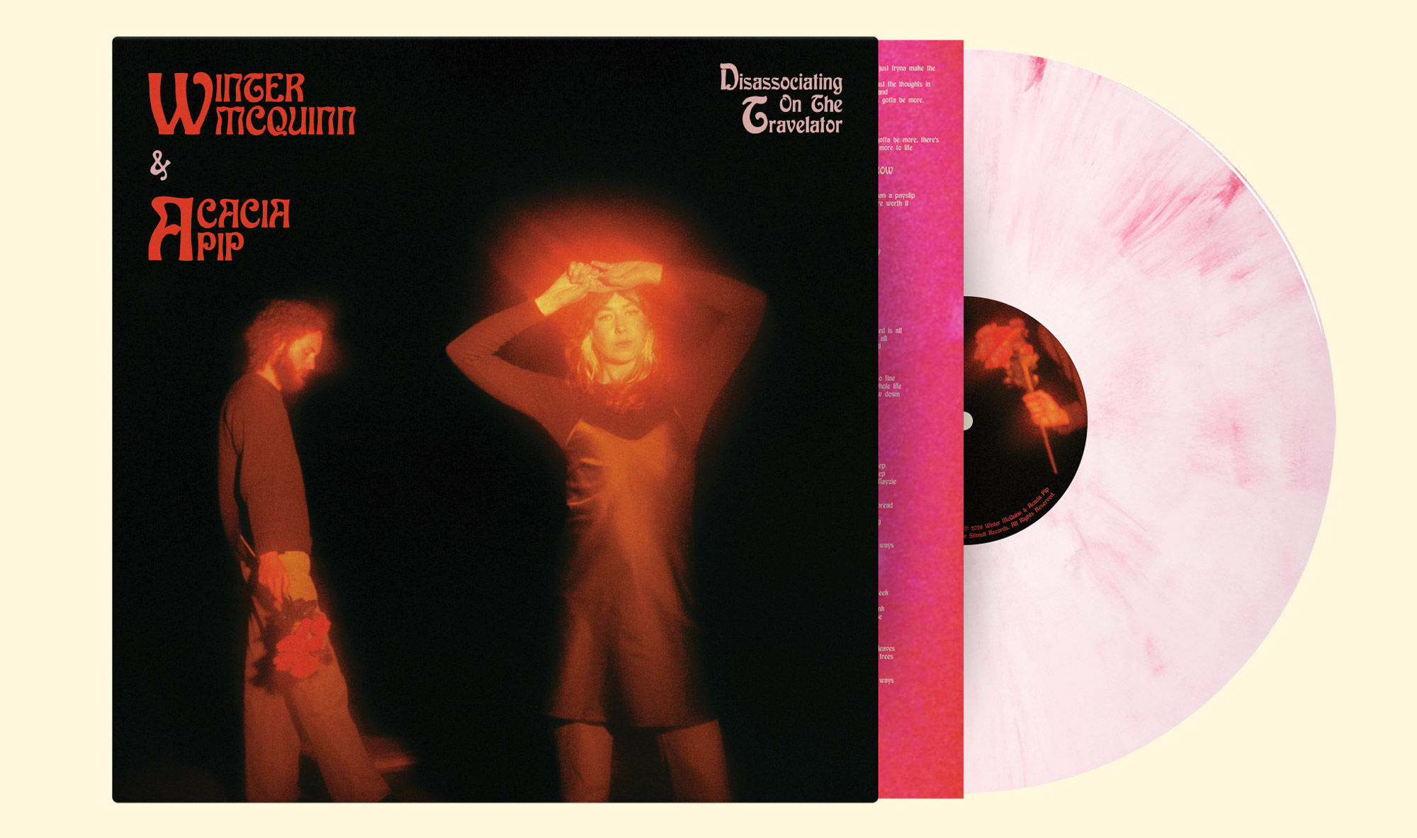 Disassociating On The Travelator (Double EP) - Pink Haze 12" [PRE-ORDER]