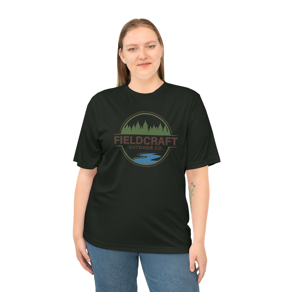 Thumbnail: Fieldcraft Outdoor Co. Performance T-Shirt — Forest Logo Active Tee