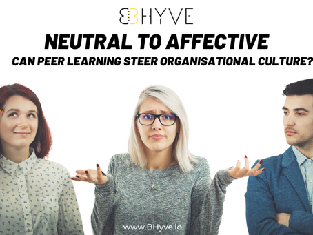 Neutral to Affective! Can Peer Learning Steer Your Organisational Culture?