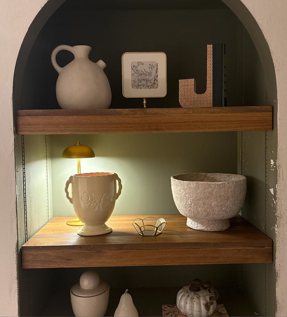 Etsy customer after a picture of a shelf alcove.