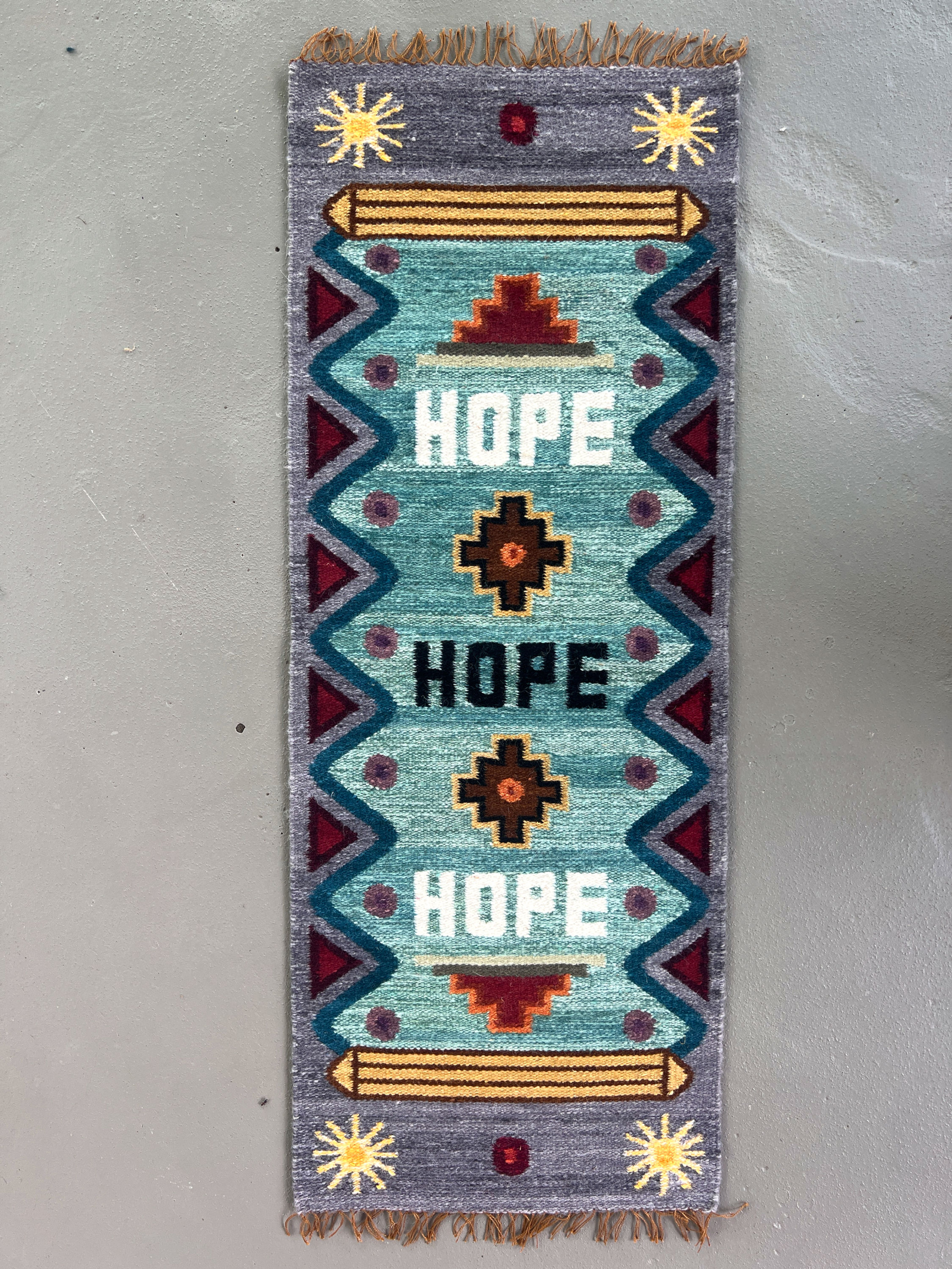 Hope Tapestry in Mermaid Colors
