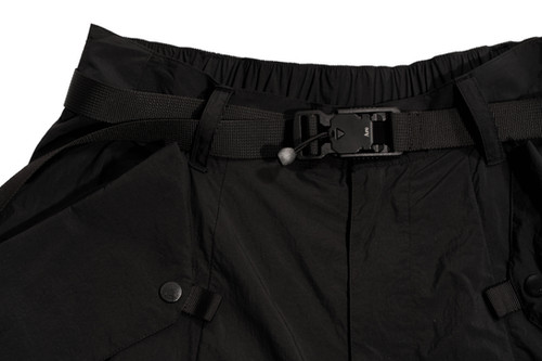 ARCHIVAL REINVENT TEFLON® KNEE HIDDEN POCKET SHORTS / BLACK