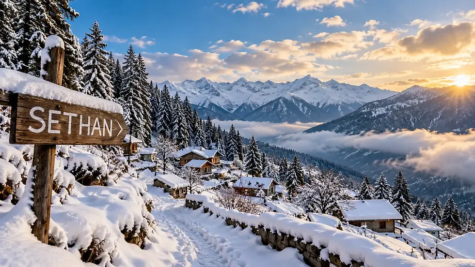 Sethan in winter snowfall