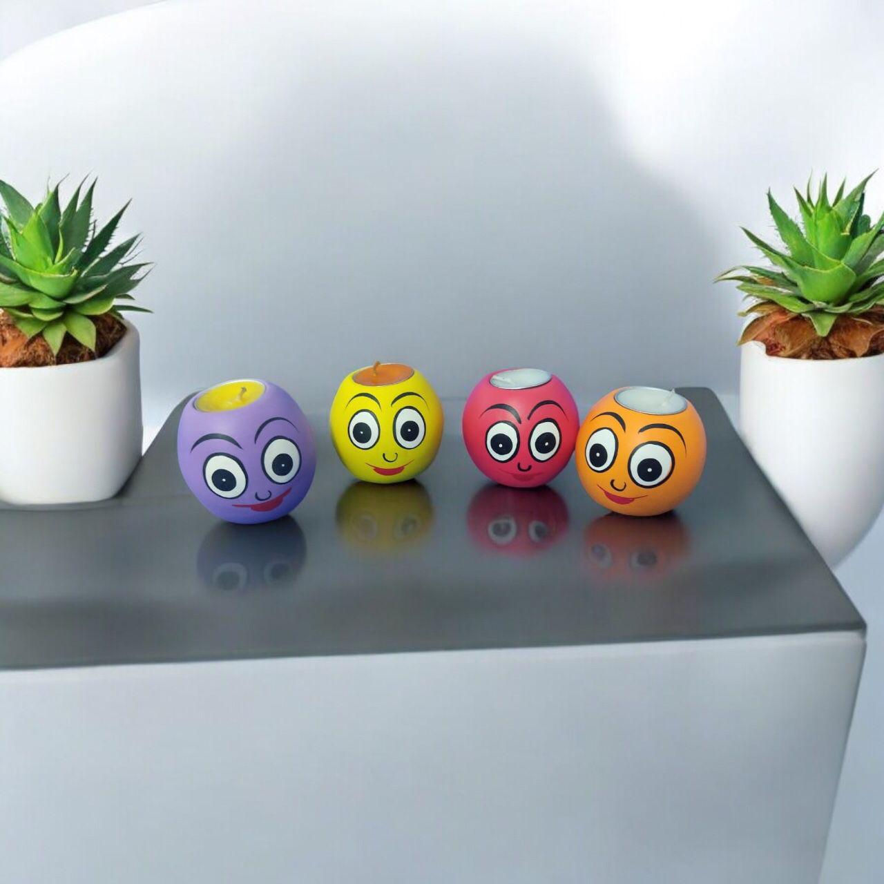 Smiley Face Candles (set of 4)