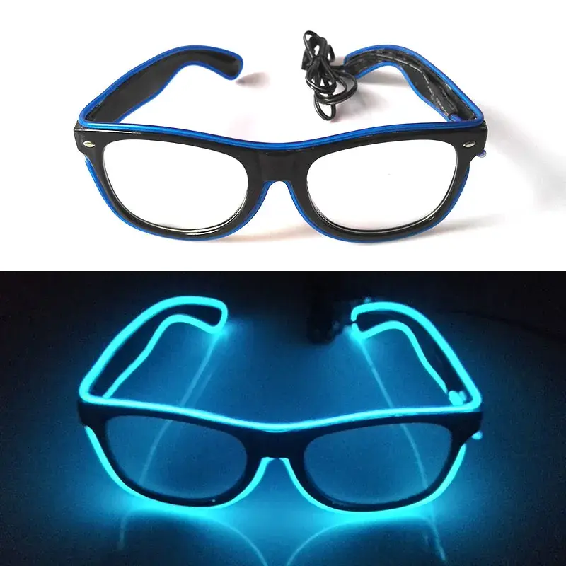 Thumbnail: 1PC Light Up LED Glow in the Dark Sunglasses Neon