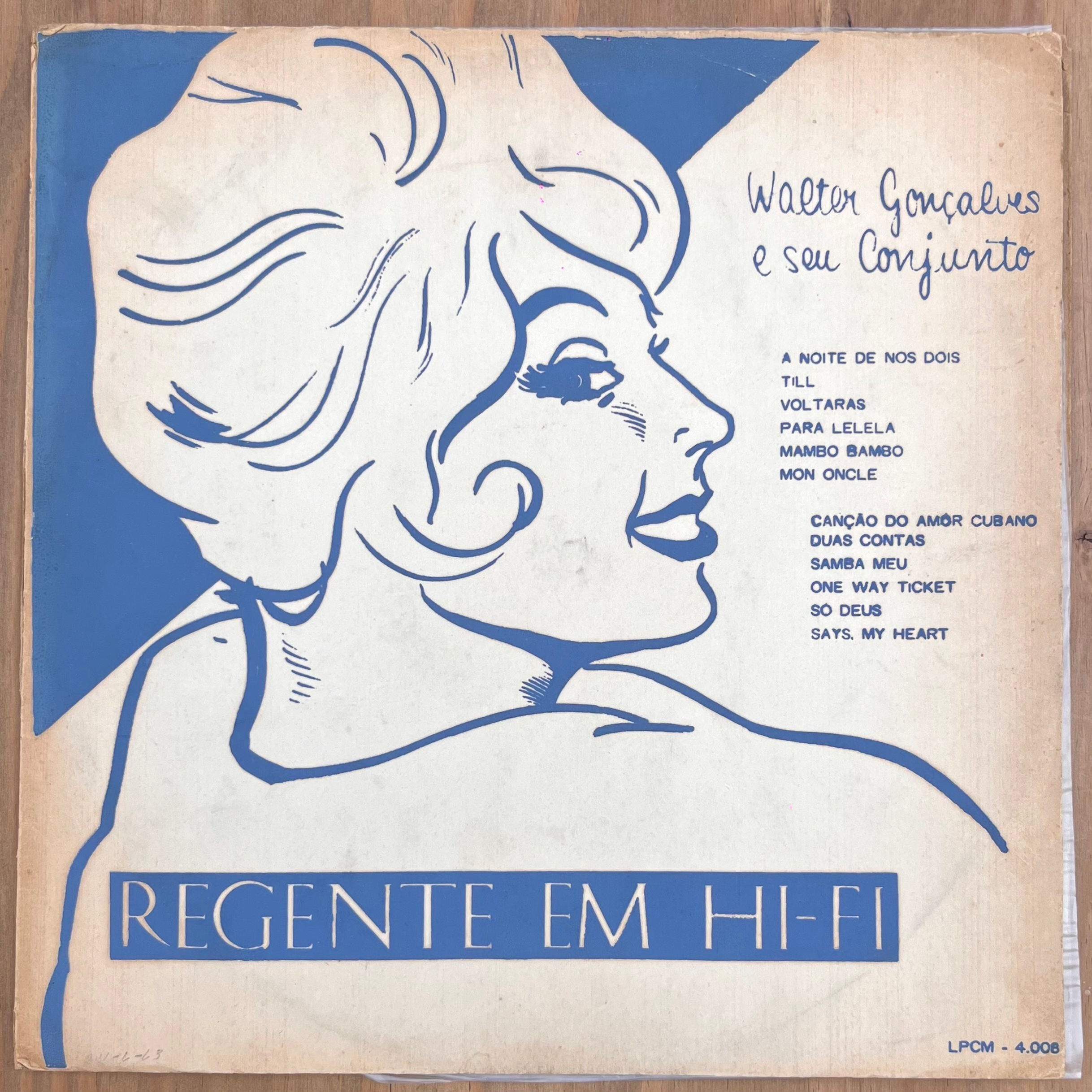 LP Walter Gonçalves - Regente Em Hi-Fi - Selo Beverly