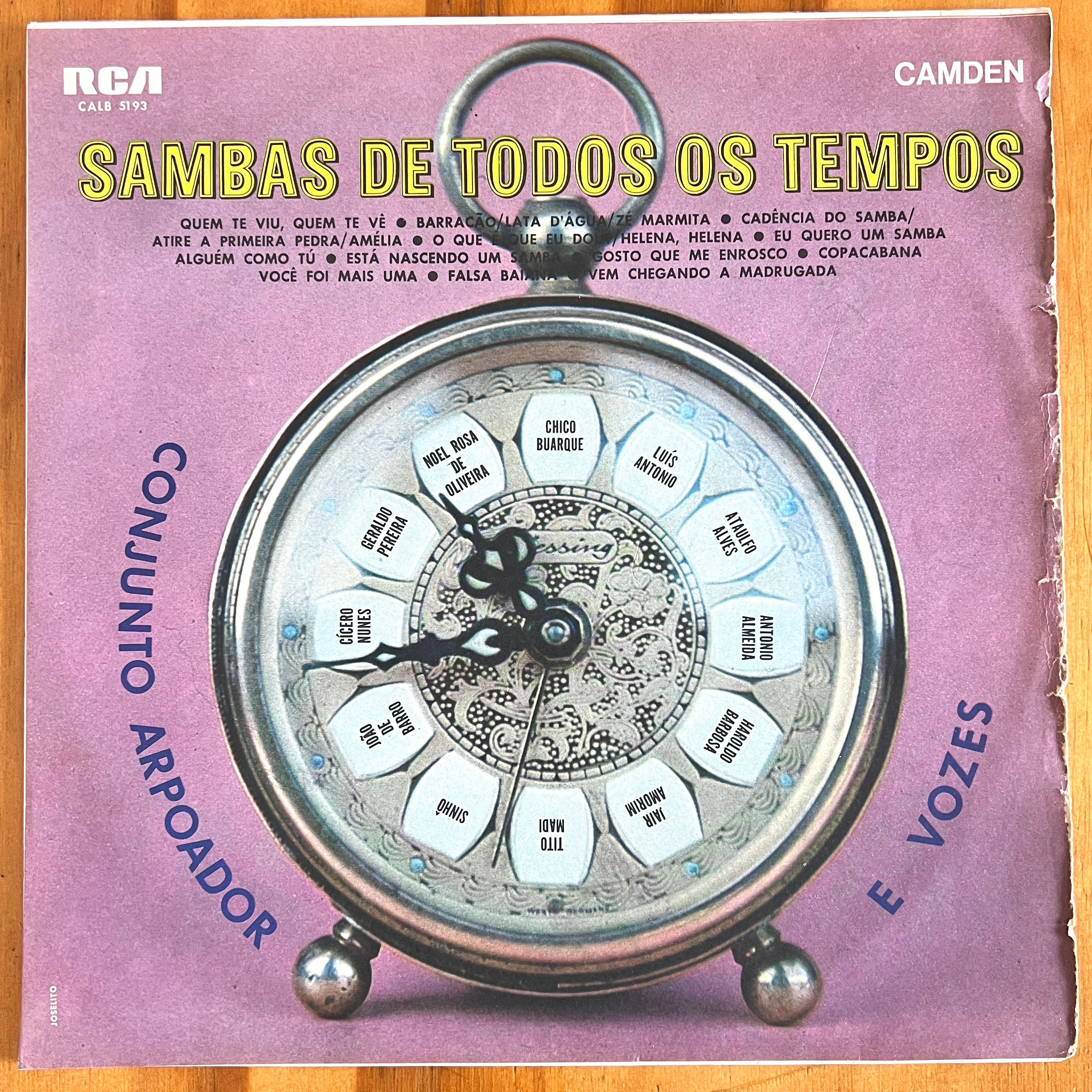 LP Conjunto Arpoador E Vozes - Sambas De Todos Os Tempos (1969)