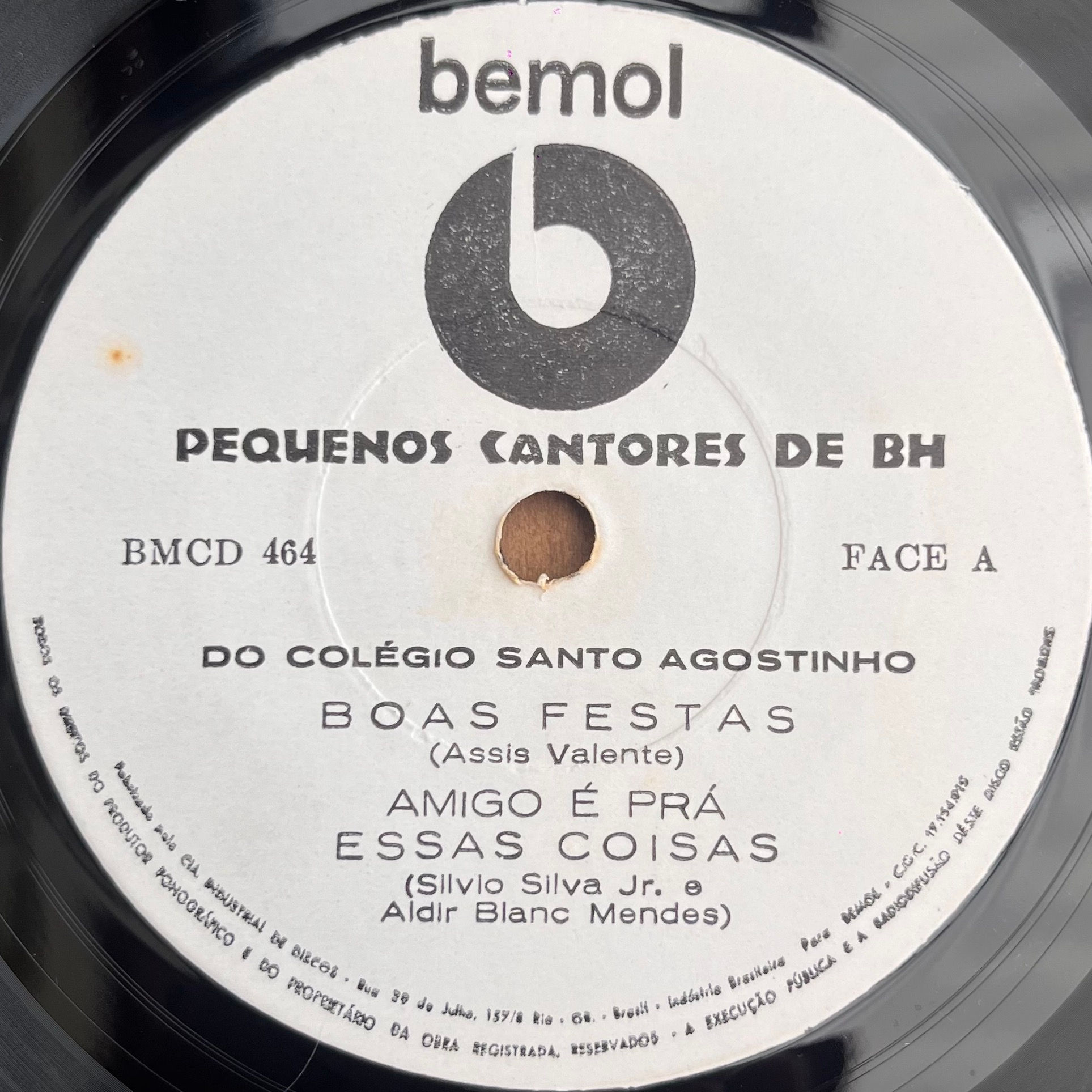 7" Pequenos Cantores De BH - Selo Bemol