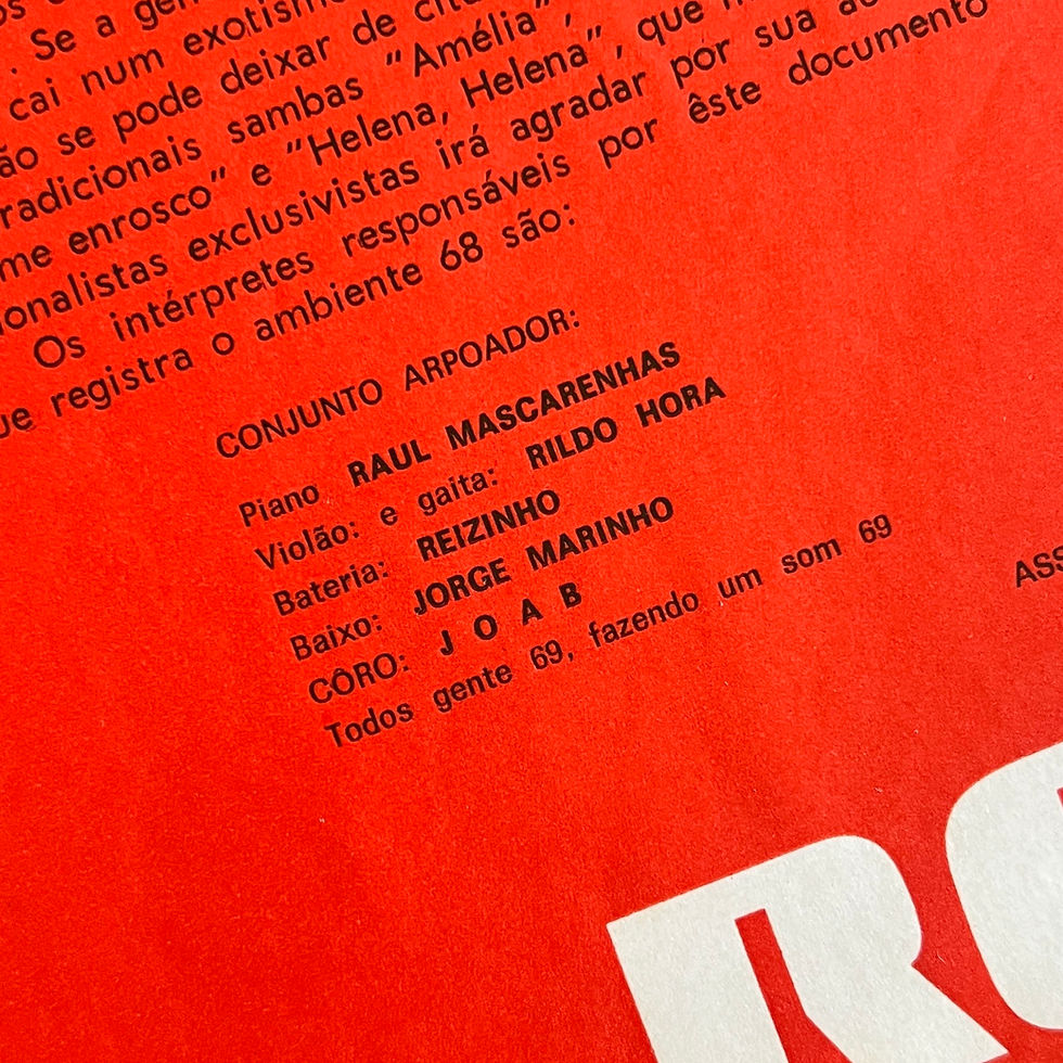 Miniatura: LP Conjunto Arpoador E Vozes - Sambas De Todos Os Tempos (1969)