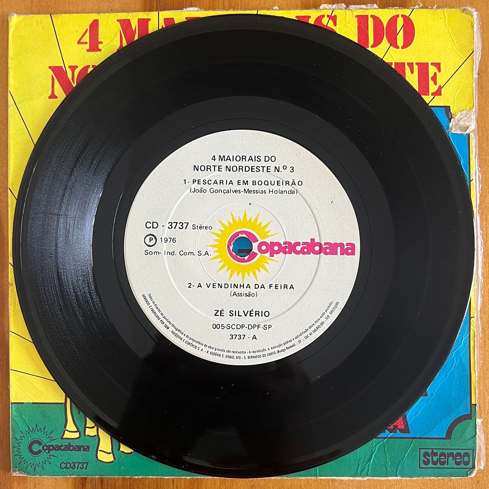 Miniatura: 7" Zé Silvério - 4 Maiorais Do Norte Nordeste Vol. 3 (1976)
