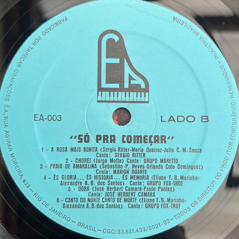Miniatura: LP Só Prá Começar... 1º Festival De Música Dos Funcionários Do BBRJ