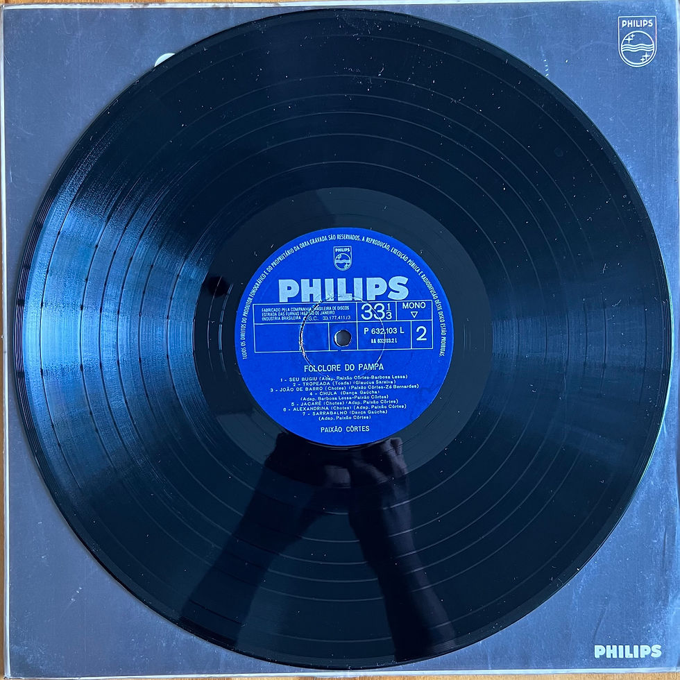 Miniatura: LP Paixão Côrtes - Folclore Do Pampa - Philips (1962)