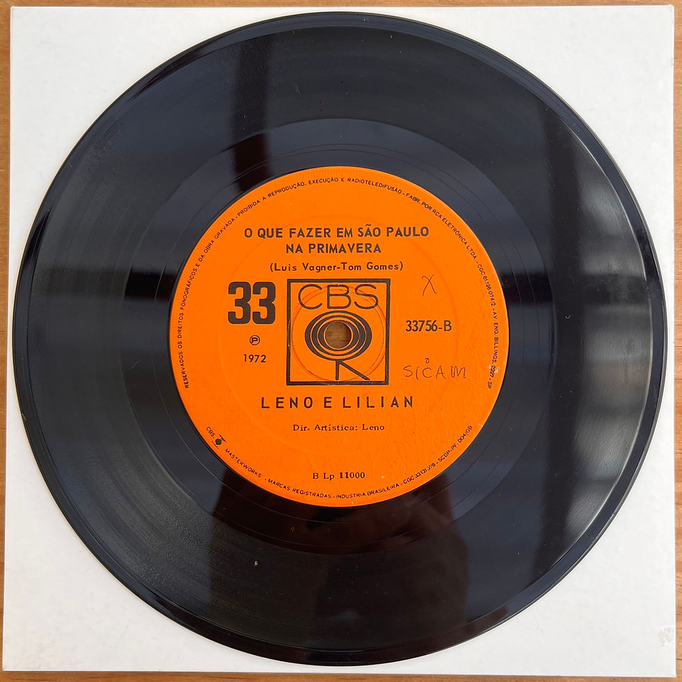 Miniatura: 7" Leno E Lilian - Dias Iguais - CBS (1972)
