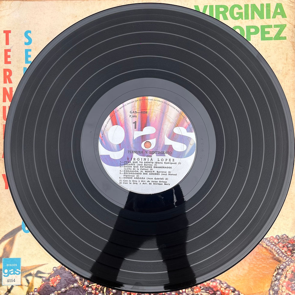 Miniatura: LP Virginia Lopez - Ternura Y Sentimiento - Discos Gas (19