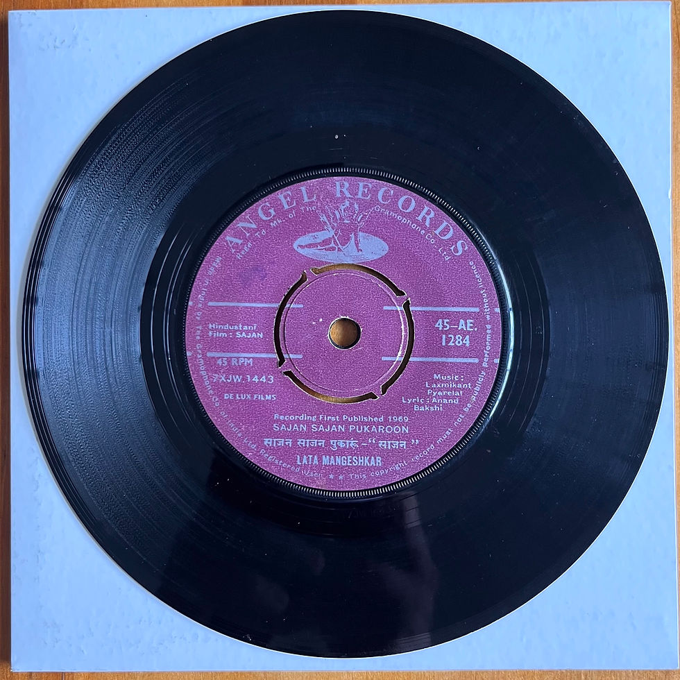 Miniatura: 7" Laxmikant Pyarelal – Sajan - Lata Mangeshkar & Mohd. Rafi (1969)