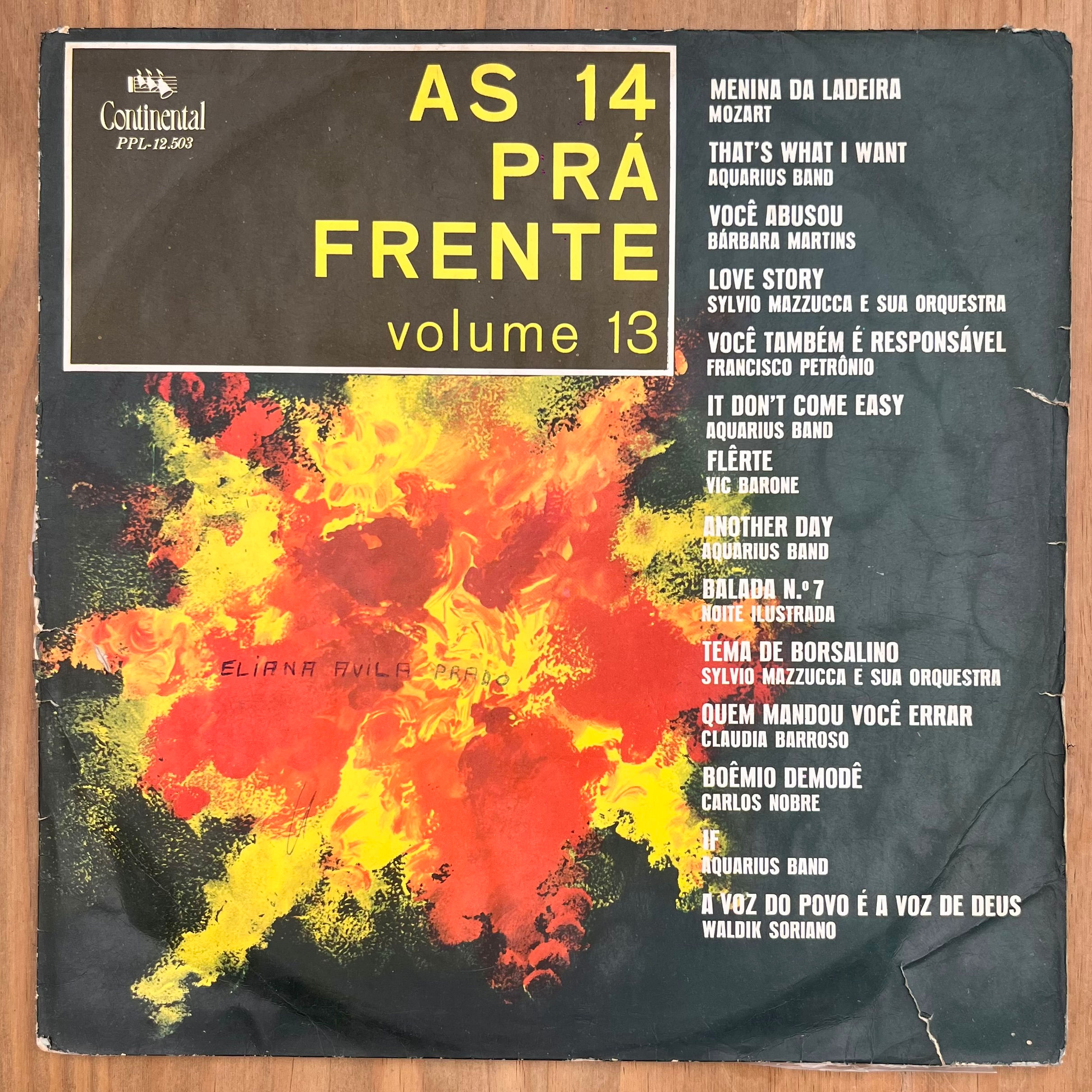 LP As 14 Pra Frente - Vol. 13 - Continental (1971)