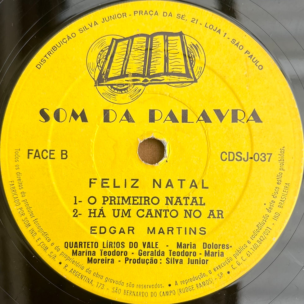 Miniatura: 7" Edgar Martins - Feliz Natal - Som Da Palavra