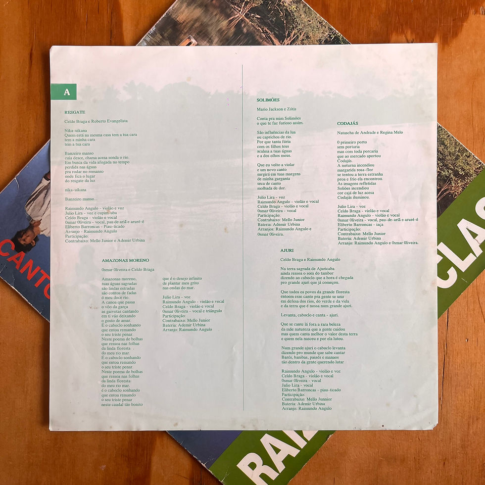 Miniatura: LP Raízes Caboclas - Cantos Da Floresta (1992)