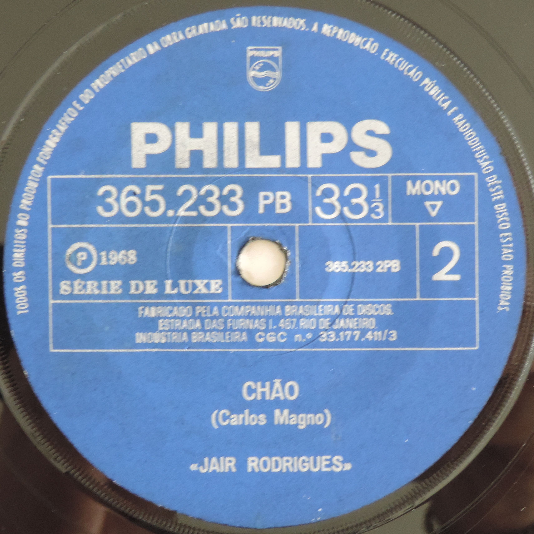 7" Jair Rodrigues - Chão (1968)