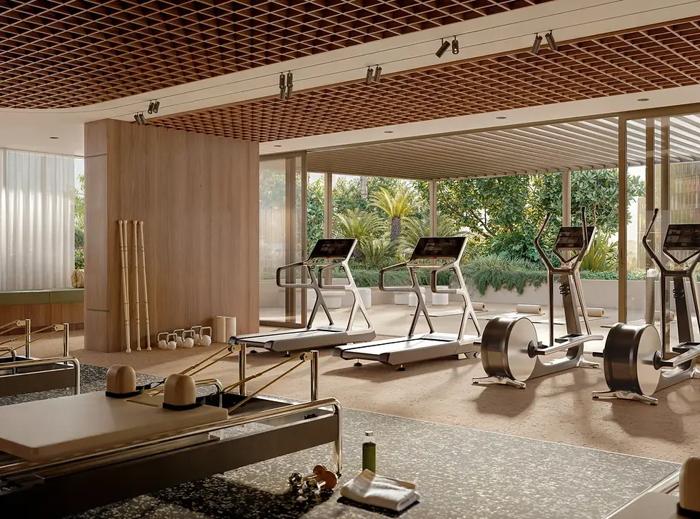 SOL by Walker residential apartment constructed by Paynter Dixon gym