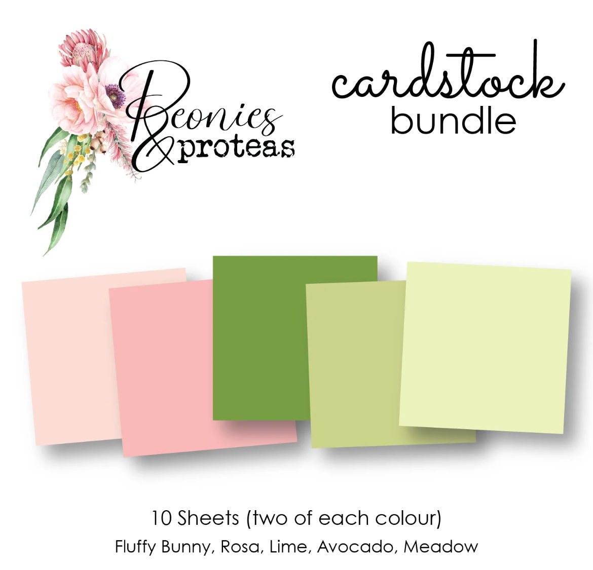 Peonies + Proteas Card Pack