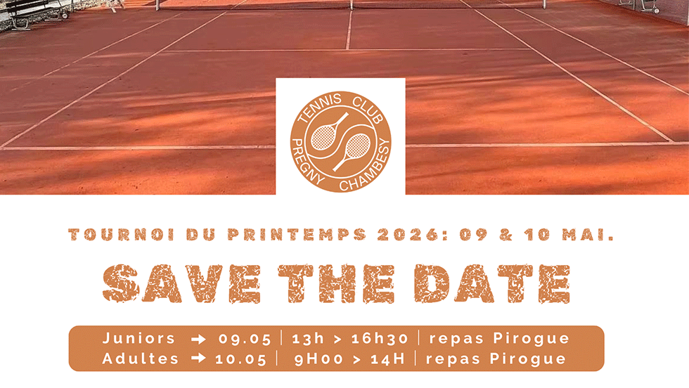 Inscriptions ouvertes - Tournoi de Printemps 2026