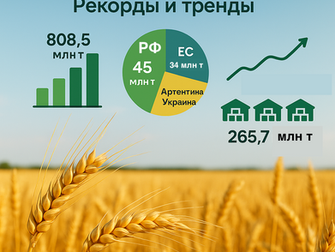 Мировой рынок пшеницы 2025/26: ключевые тренды и прогнозы 
