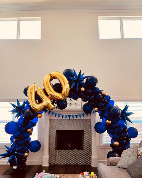 Blue 25ft Balloon Arch