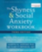 Cover of "The Shyness & Social Anxiety Workbook, Third Edition" in blue, with authors Martin M. Antony, PhD, and Richard P. Swinson, MD.