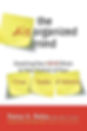 Book cover titled "The Disorganized Mind" with sticky notes reading "Time," "Tasks," "Talents." Red and yellow colors, ADHD focus.