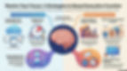 Infographic on boosting executive function with strategies: visualizing logic, task initiation, using timers, visual schedules, and environment design.