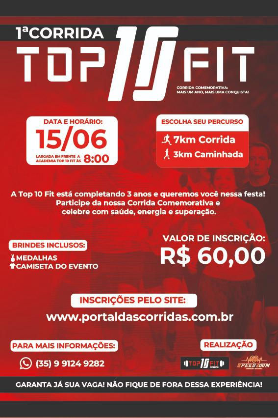 1ª CORRIDA TOP 10 FIT