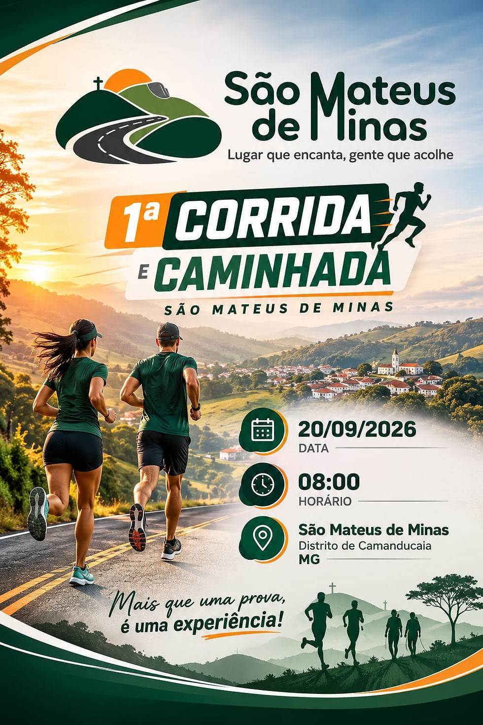 CORRIDA E CAMINHADA SÃO MATEUS DE MINAS (CAMANDUCAIA-MG)