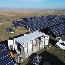 Solar farm added ESS container