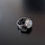 Thumbnail: Scandinavian Modernist Style 925 Silver Ring With Opal White Crystal