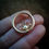 Thumbnail: Vintage Twisted Rope Hoop 9Ct Gold And Real Pearl Brooch Hallmarked London 1973