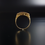 Thumbnail: Victorian 7 Stone Ruby Diamond 18 ct / K Gold Ring Birmingham 1887 W.C. & C Co