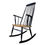 Thumbnail: Retro Black Elm Farstrup Danish Rocking Chair London Wimbledon Denmark