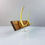 Thumbnail: IHQ Aubock Style Danish Modernist Rosewood Brass On Aluminium Coat Hooks Rack