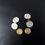 Thumbnail: Art Deco 9ct Rose Gold Double Sided Mother Of Pearl Black Striped Cufflinks