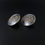 Thumbnail: Fine British Gold On Sterling Silver Matt Black Enamel Earrings 1996 Birmingham