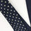 Thumbnail: 1970's Retro Hand Made Believe To Be Silk Navy White Polka Dots Tie