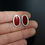 Thumbnail: Art Deco Red Enamel Sterling Silver Chester  